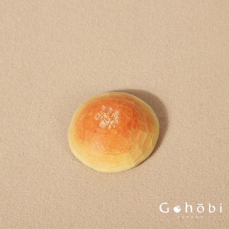 Gohobi Handcrafted Wooden Croissant, Bread or Cookie Ornament – Solid Wood Bakery Decor