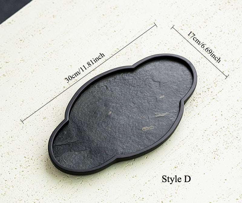 Gohobi Wabi-Sabi Stone Panel Tea Tray