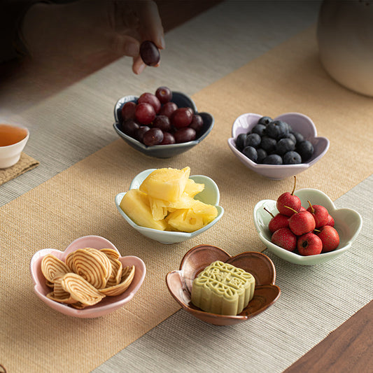 Gohobi Traditional Japanese Glazed Fruit Nuts Smll Plate - Chinese Knot 003