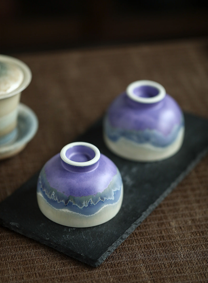 Tasse à thé en céramique faite à la main de Gohobi Spring Mountain