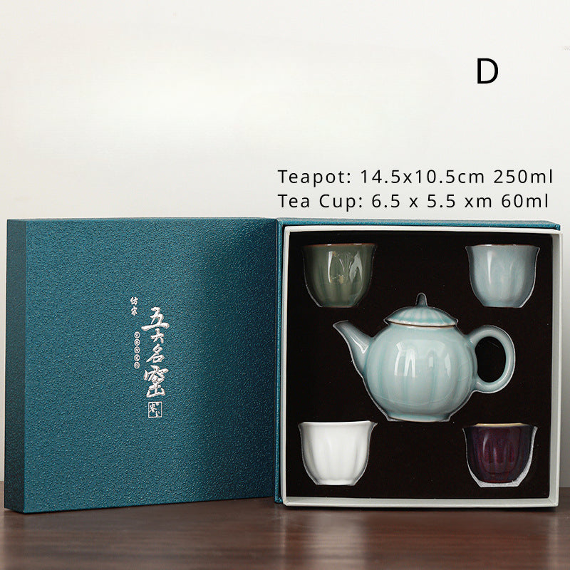 Coffret à thé avec théière et tasse à thé classique Gohobi