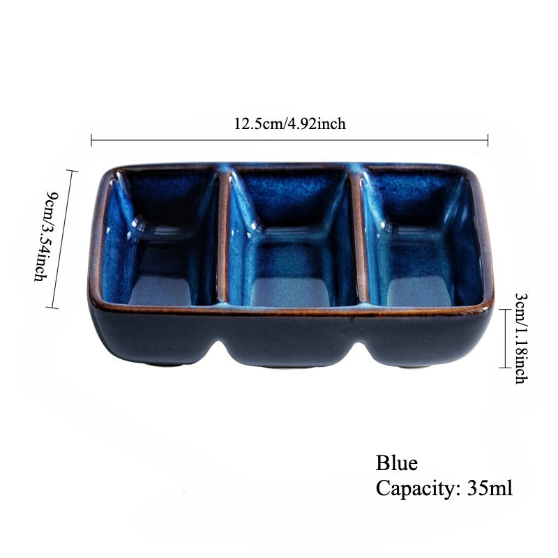 Gohobi Retro Creative Three-Compartment Plate