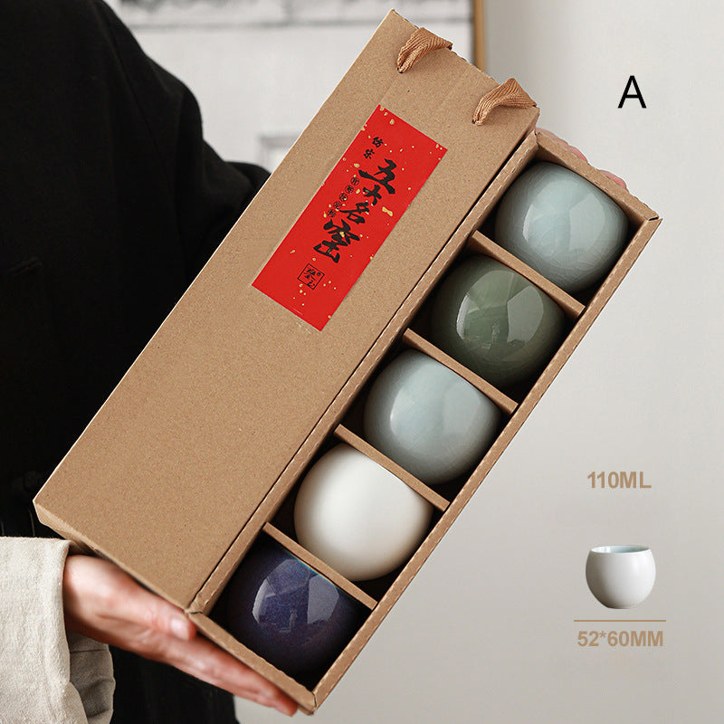 Coffret à thé avec théière et tasse à thé classique Gohobi