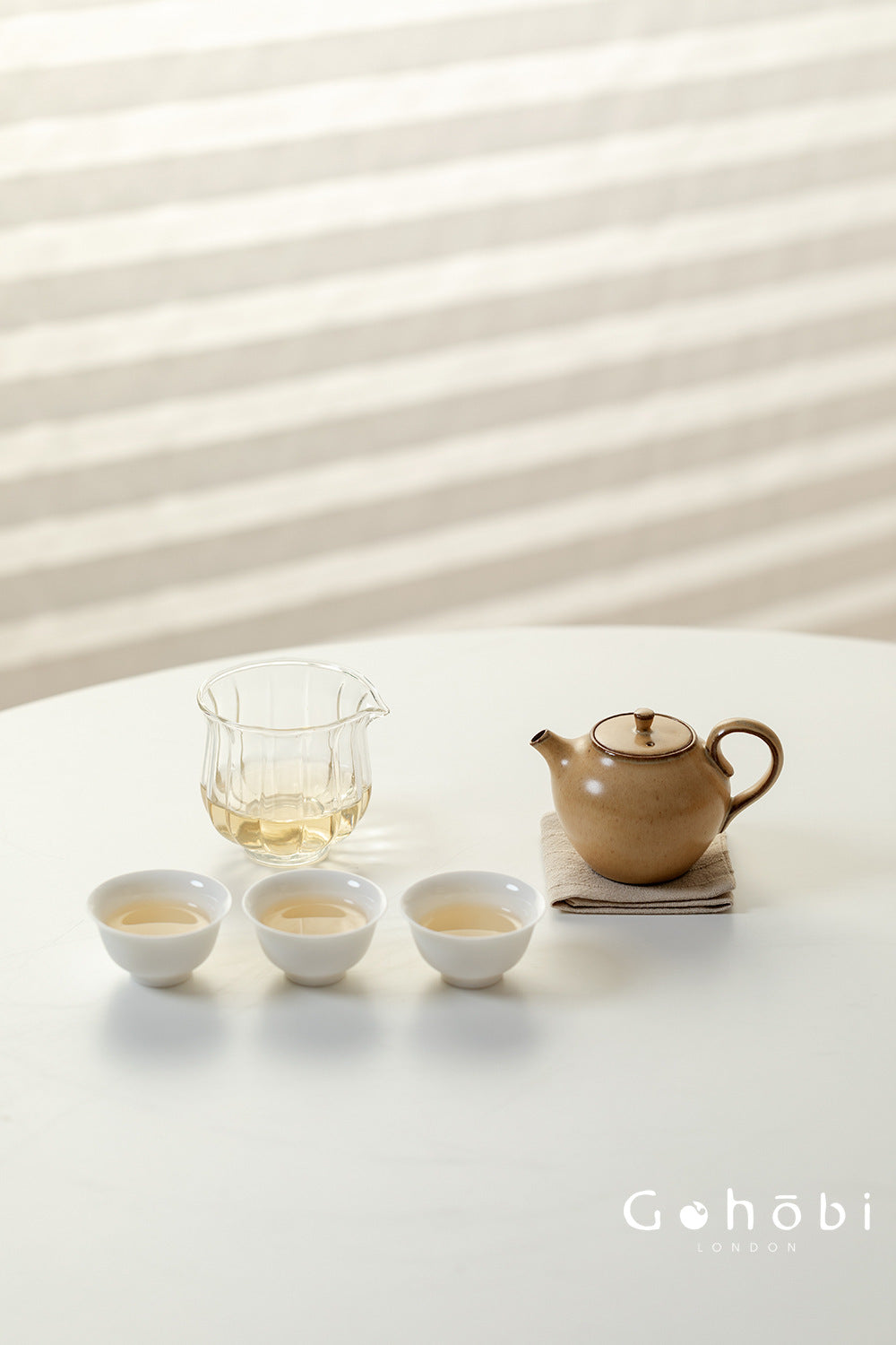 Gohobi Gallery Collection – Portable Gongfu Travel Tea Set with Leather Case