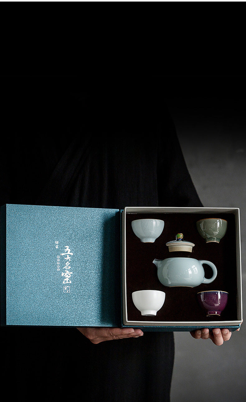 Coffret à thé avec théière et tasse à thé classique Gohobi