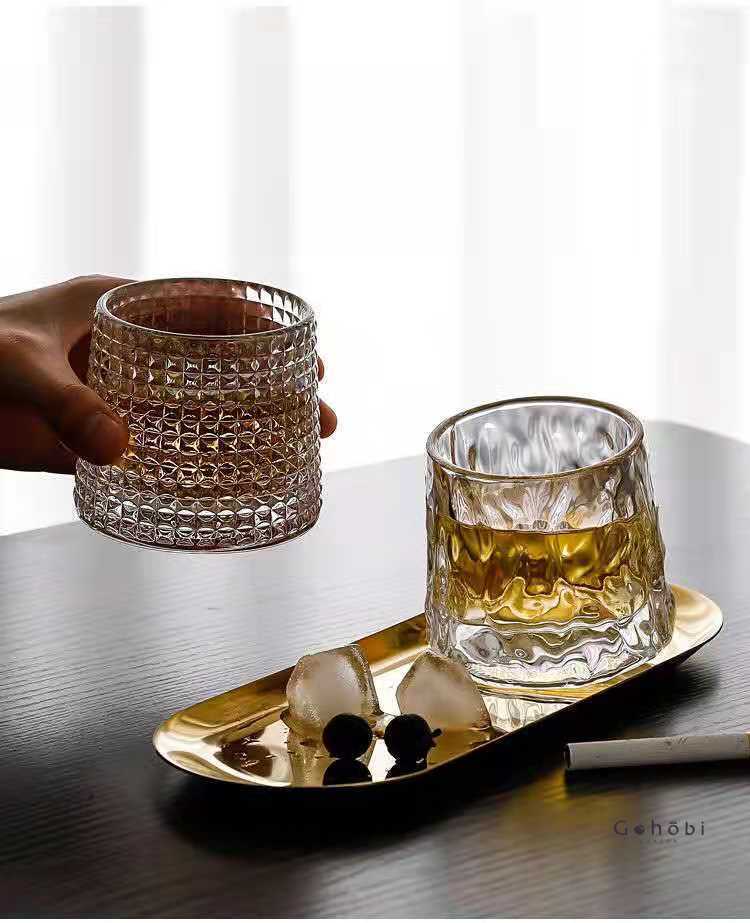 Gobelet rotatif fait main Gohobi – Verre pour bar et maison