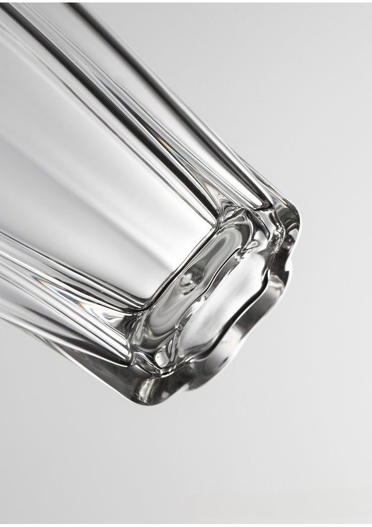 Gohobi Handmade Floral Tall Glass Pitcher