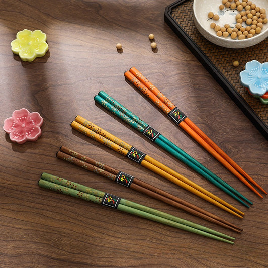 Ensemble de porte-baguettes en forme de lapin en jade à fleurs dorées de style japonais, coffret cadeau pour baguettes haut de gamme pour la fête de la mi-automne, serpillière à baguettes en céramique, sens haut de gamme pour la maison