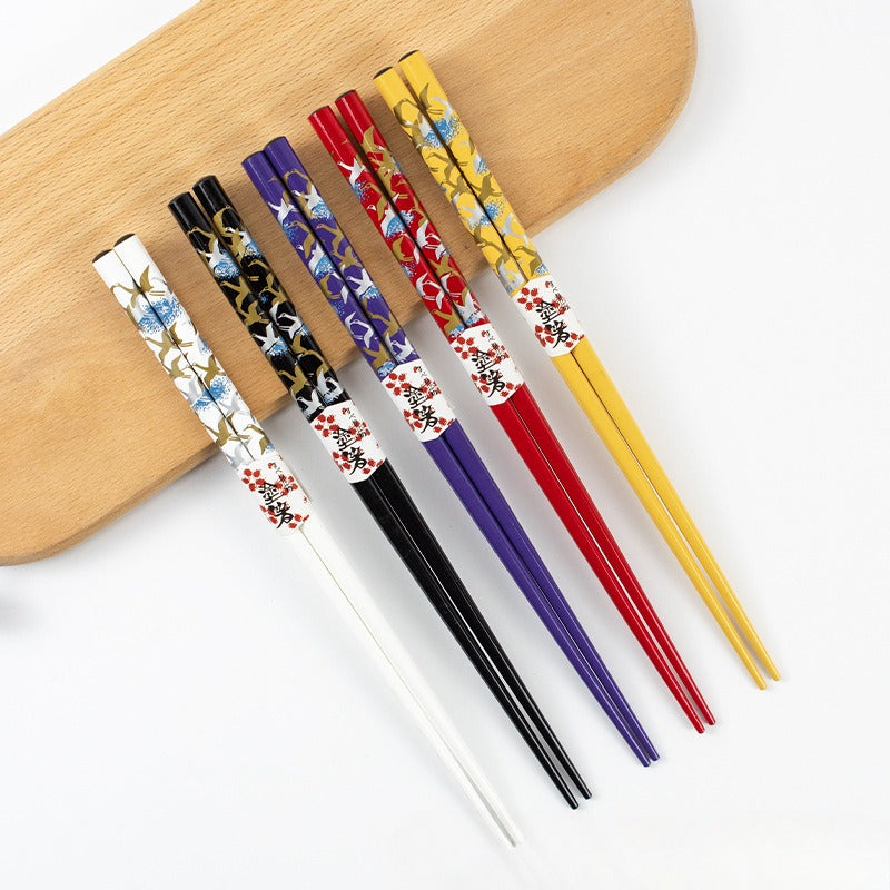 Ensemble de porte-baguettes en forme de lapin en jade à fleurs dorées de style japonais, coffret cadeau pour baguettes haut de gamme pour la fête de la mi-automne, serpillière à baguettes en céramique, sens haut de gamme pour la maison