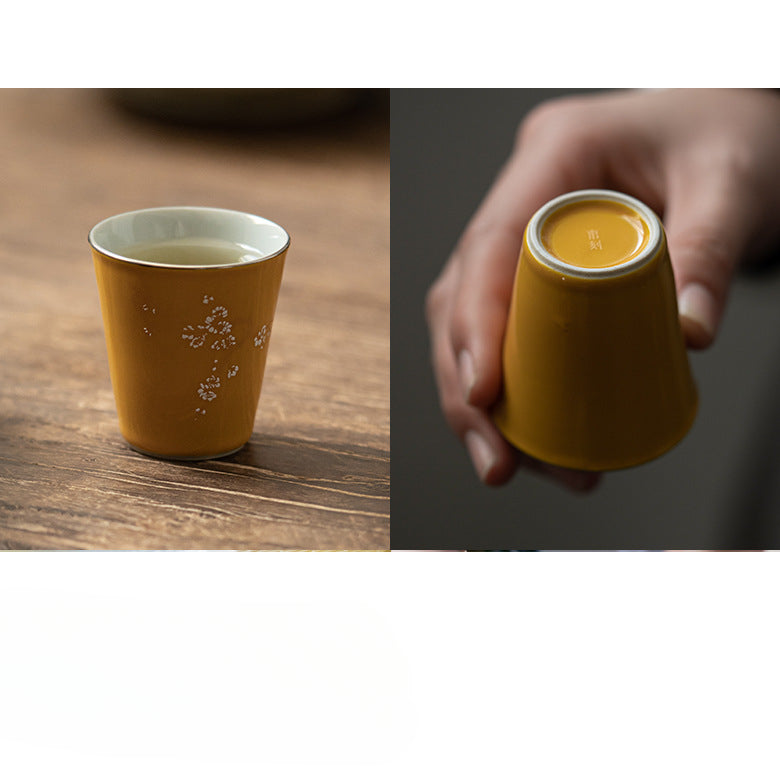 Gohobi Ming Yellow Handcrafted Tea Cup