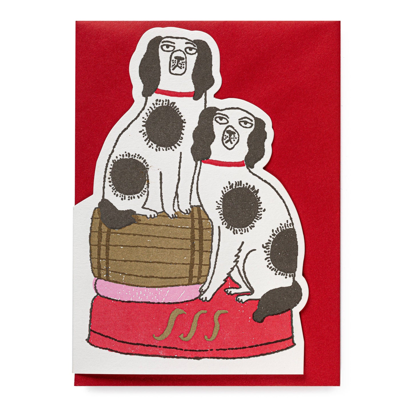 HereThe Dogs on Barrell | Letterpress Cards | Cut-out Cards