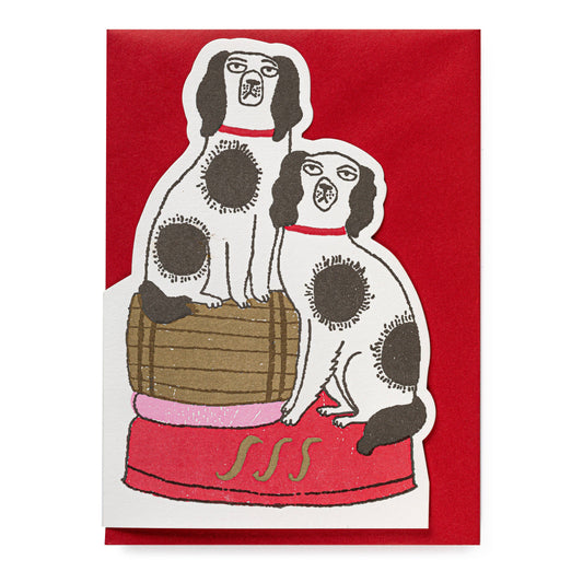 HereThe Dogs on Barrell | Letterpress Cards | Cut-out Cards