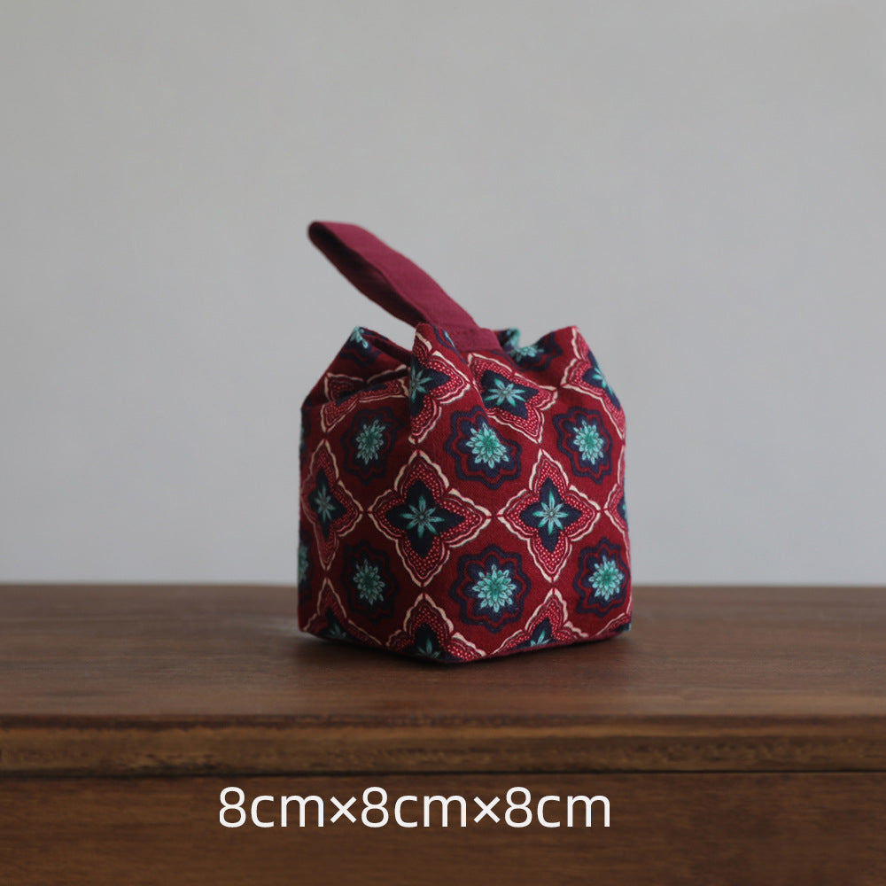 Sac de voyage de rangement pour théière à motif floral ancien de Gohobi