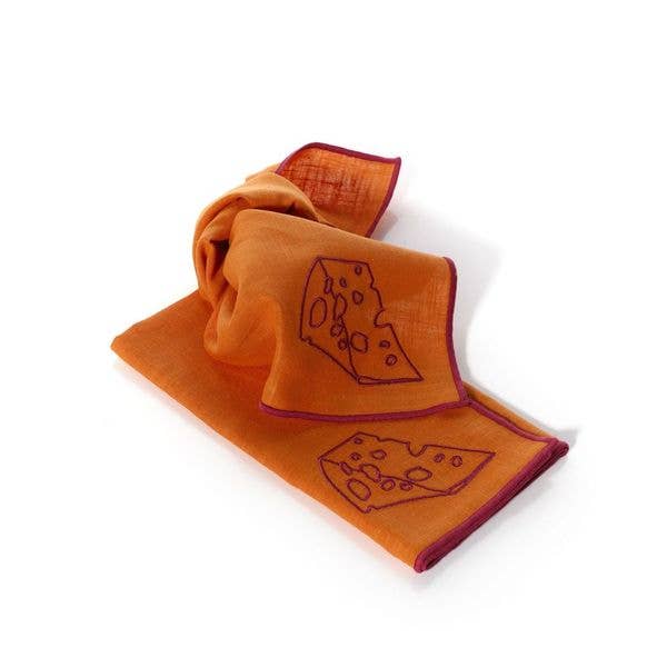 Gohobi x MÆGEN Linen Blend Napkins - Cheese (Set of 2)