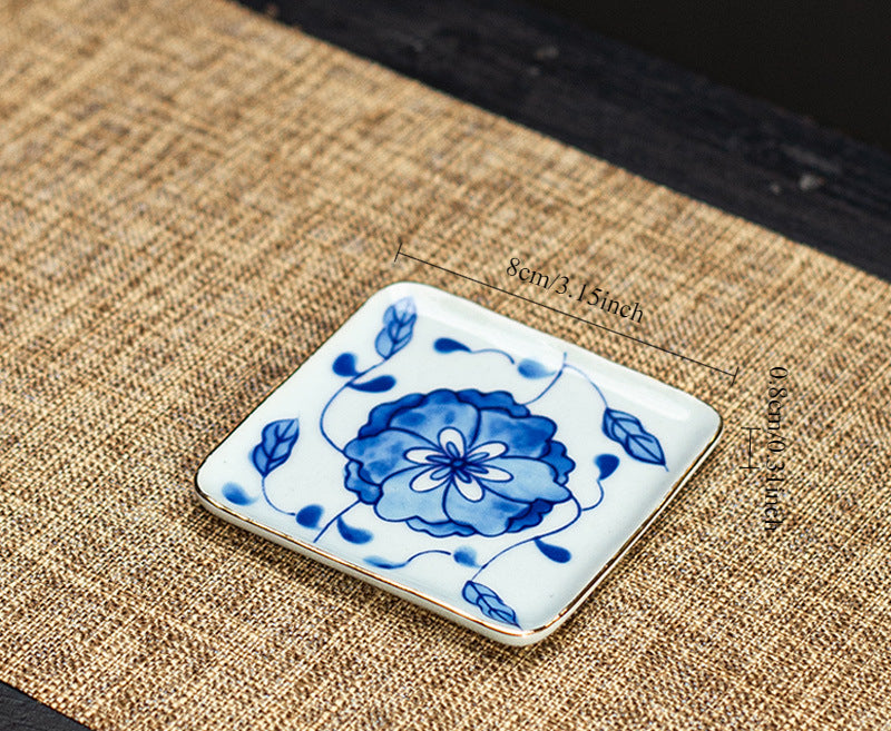 Gohobi Blue and White Porcelain Coaster