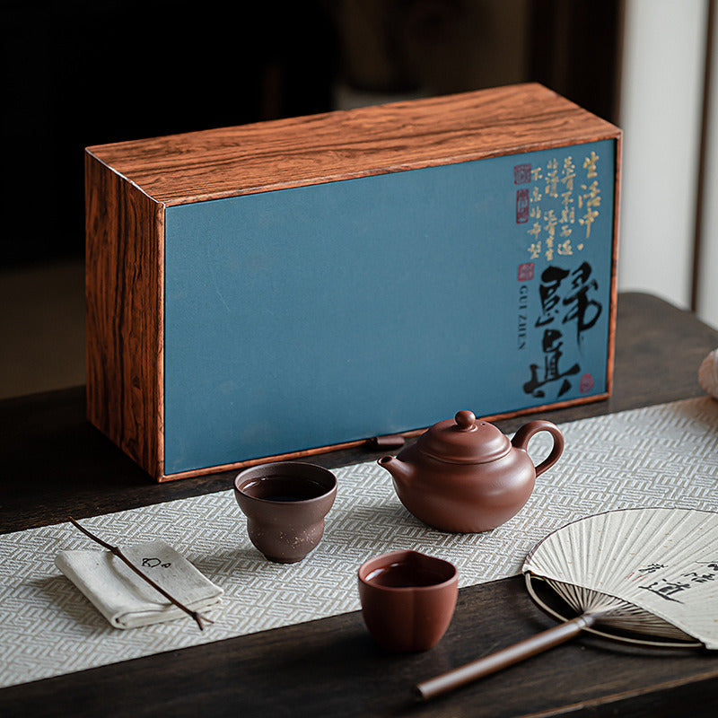 Service à thé en argile Yixing classique et original de Gohobi 02