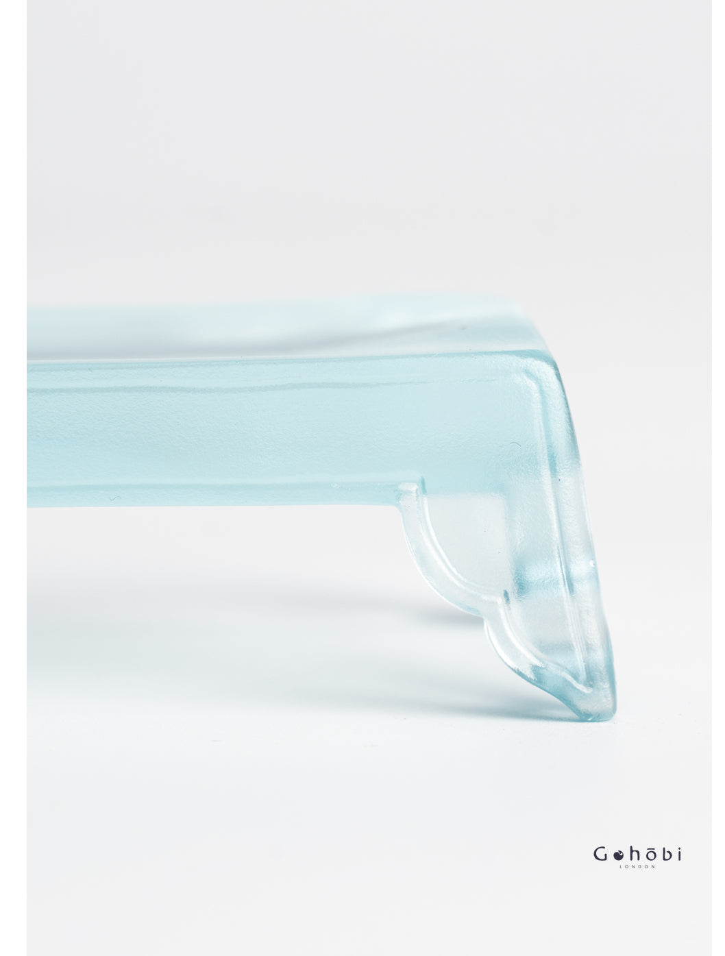 Gohobi Pate de Verre Table à Encre en Verre Coloré Support de Rangement Porte-Stylo Ornement