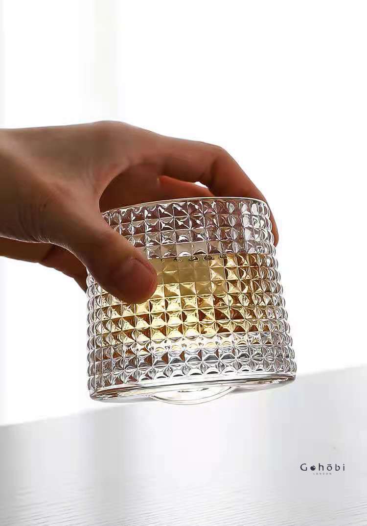 Gobelet rotatif fait main Gohobi – Verre pour bar et maison