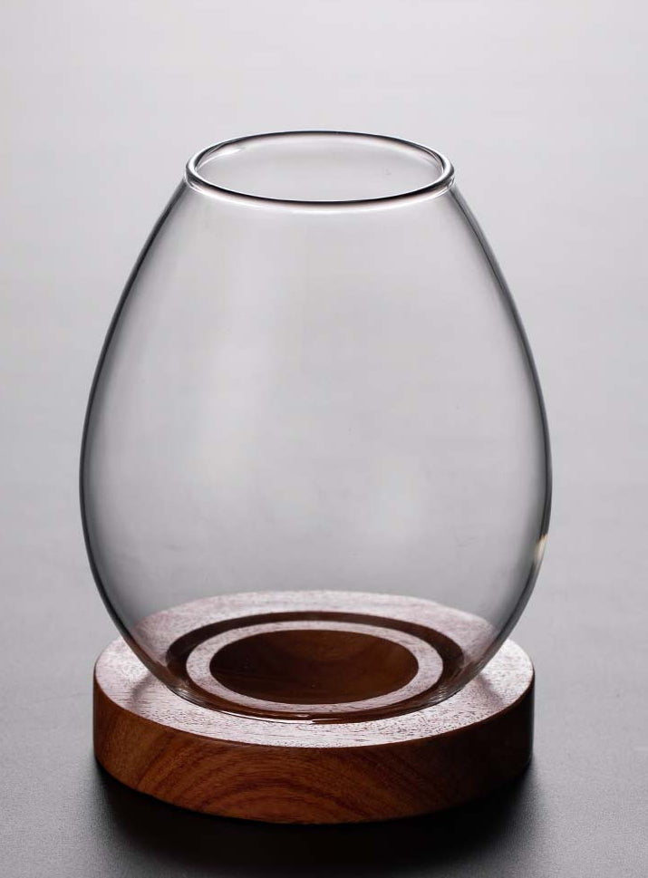 Bougeoir en verre Gohobi