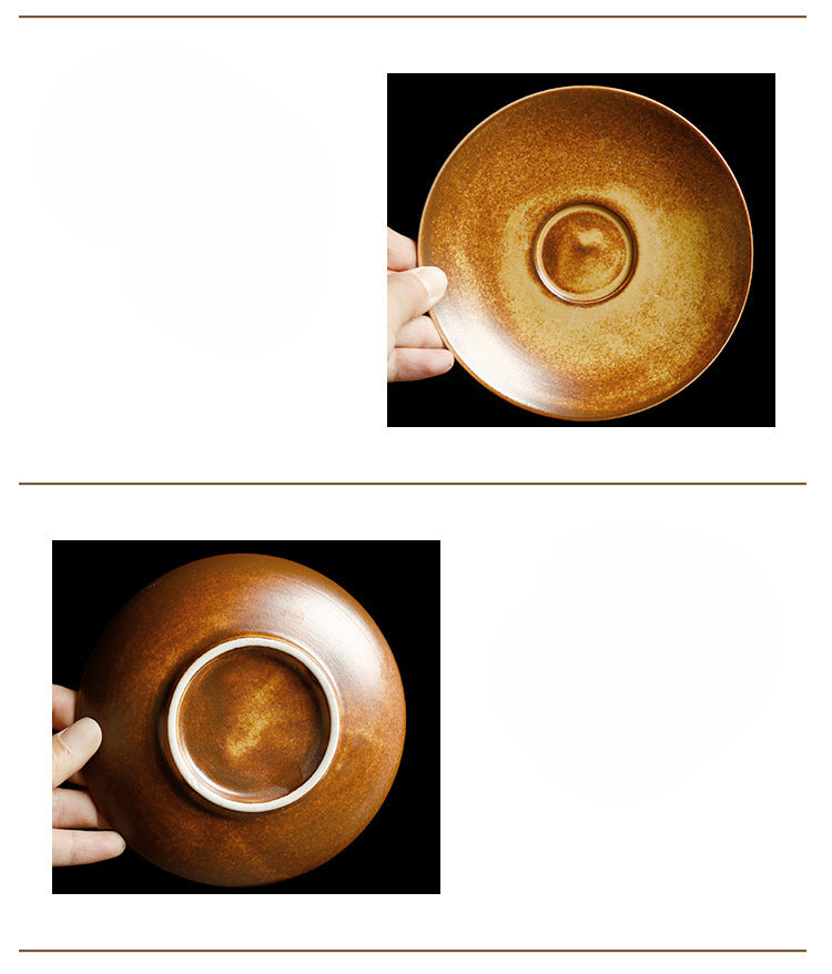 Gohobi Japanese Handmade Coffee Cup with Saucer 007