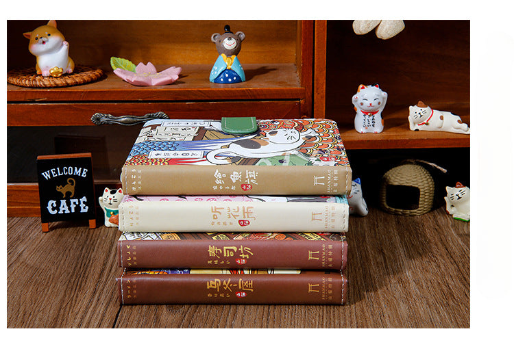 Carnet magnétique Gohobi Chat japonais, agenda mensuel, carnet d'étude, agenda de poche