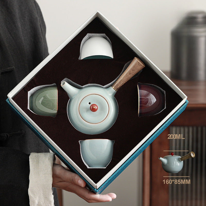 Coffret à thé avec théière et tasse à thé classique Gohobi