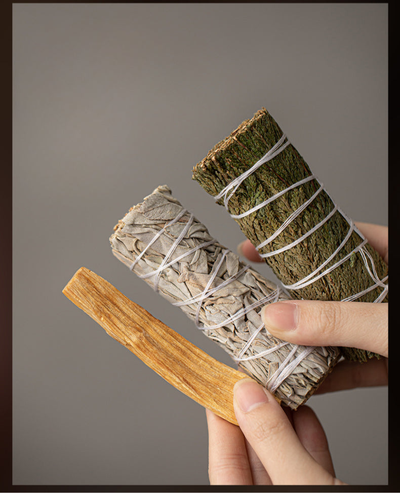 Cheminée à encens du Mont Fuji, brûleur d'encens en cèdre et sauge, grand four en bois sacré péruvien, brûleur d'encens en céramique