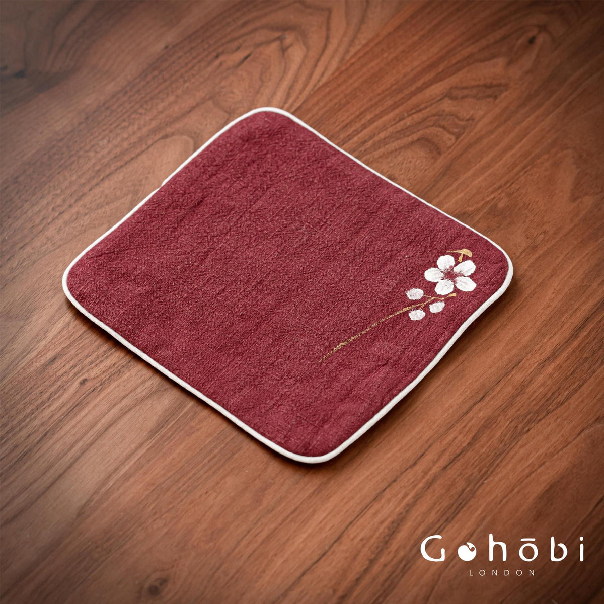 Gohobi Handmade Cotton Linen Tea Towel – Japanese Style Absorbent Zen Tea Cloth
