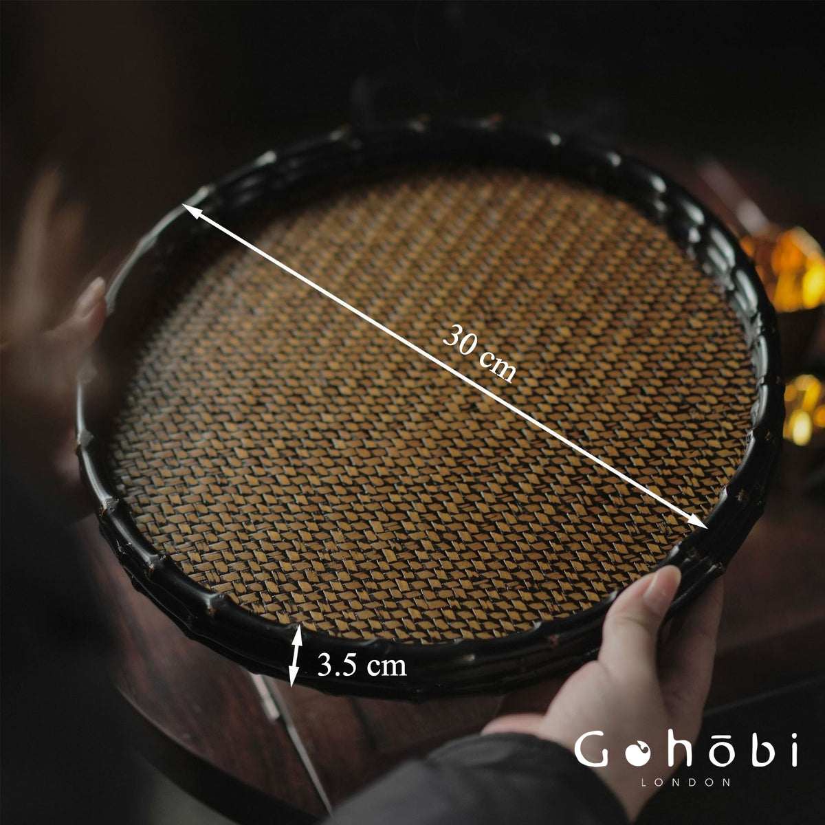 Retro Chinese bamboo Gohobi Retro Chinese Bamboo Tea Tray Mat