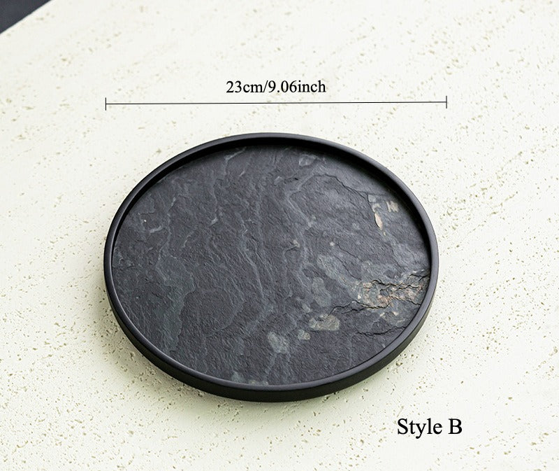 Gohobi Wabi-Sabi Stone Panel Tea Tray