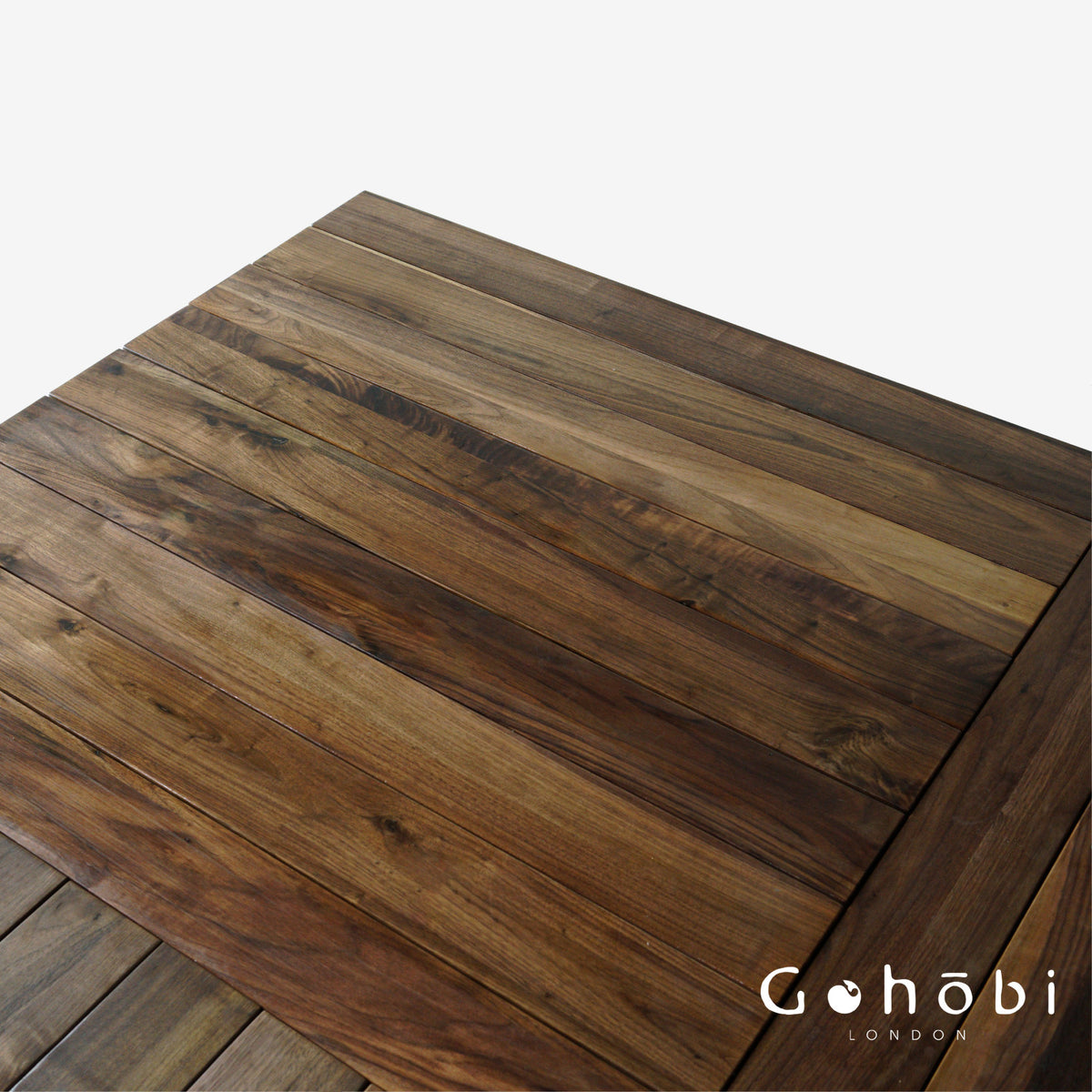 Gohobi Handmade Solid Wood Tatami Floor Platform – Japanese Style Red Oak & Black Walnut Bay Window Seating | FSC Certified Furniture