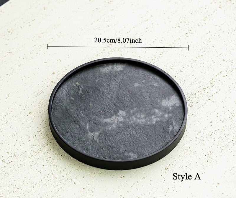 Gohobi Wabi-Sabi Stone Panel Tea Tray