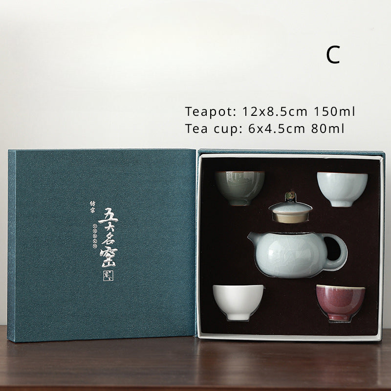 Coffret à thé avec théière et tasse à thé classique Gohobi