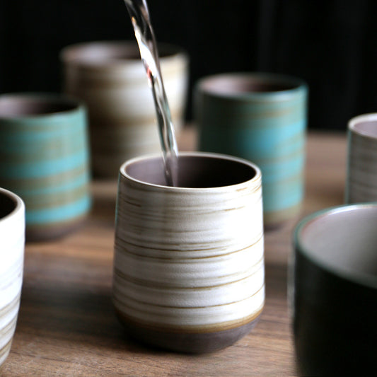 Gohobi Hand-Painted Kiln-Changed Ceramic Cup