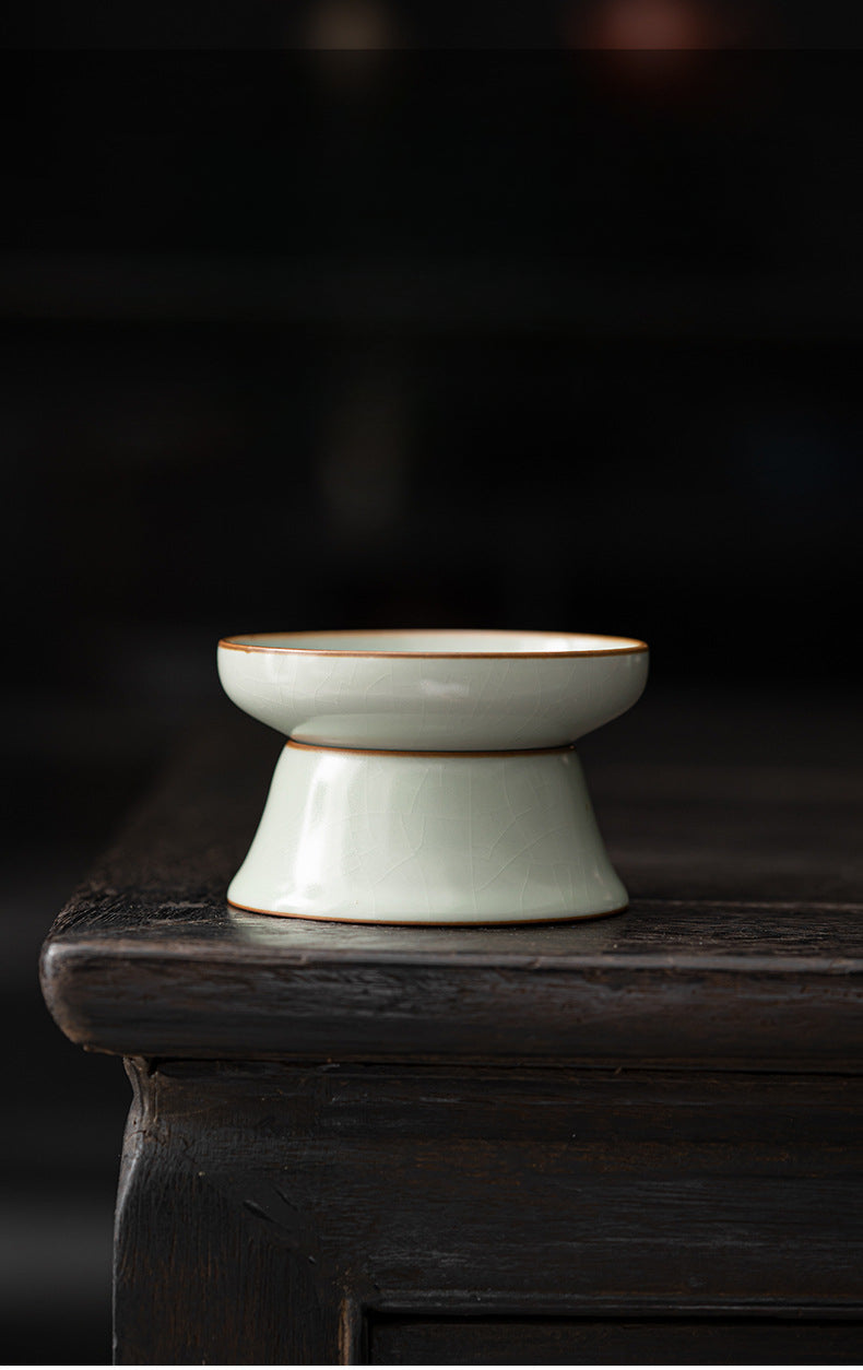 Ensemble de filtres à thé en céramique Gohobi Tianqing Ru Kiln