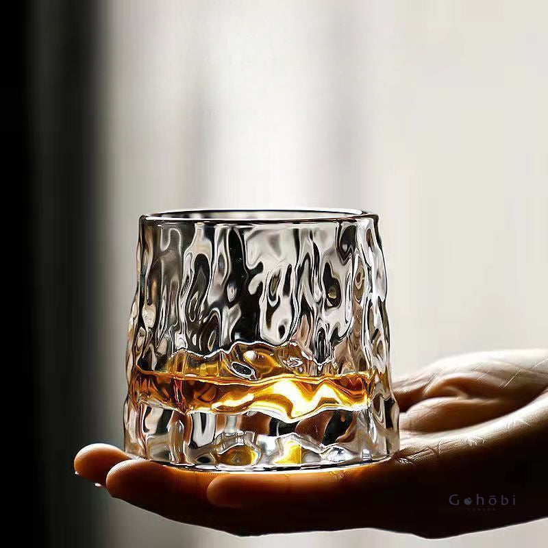Gobelet rotatif fait main Gohobi – Verre pour bar et maison
