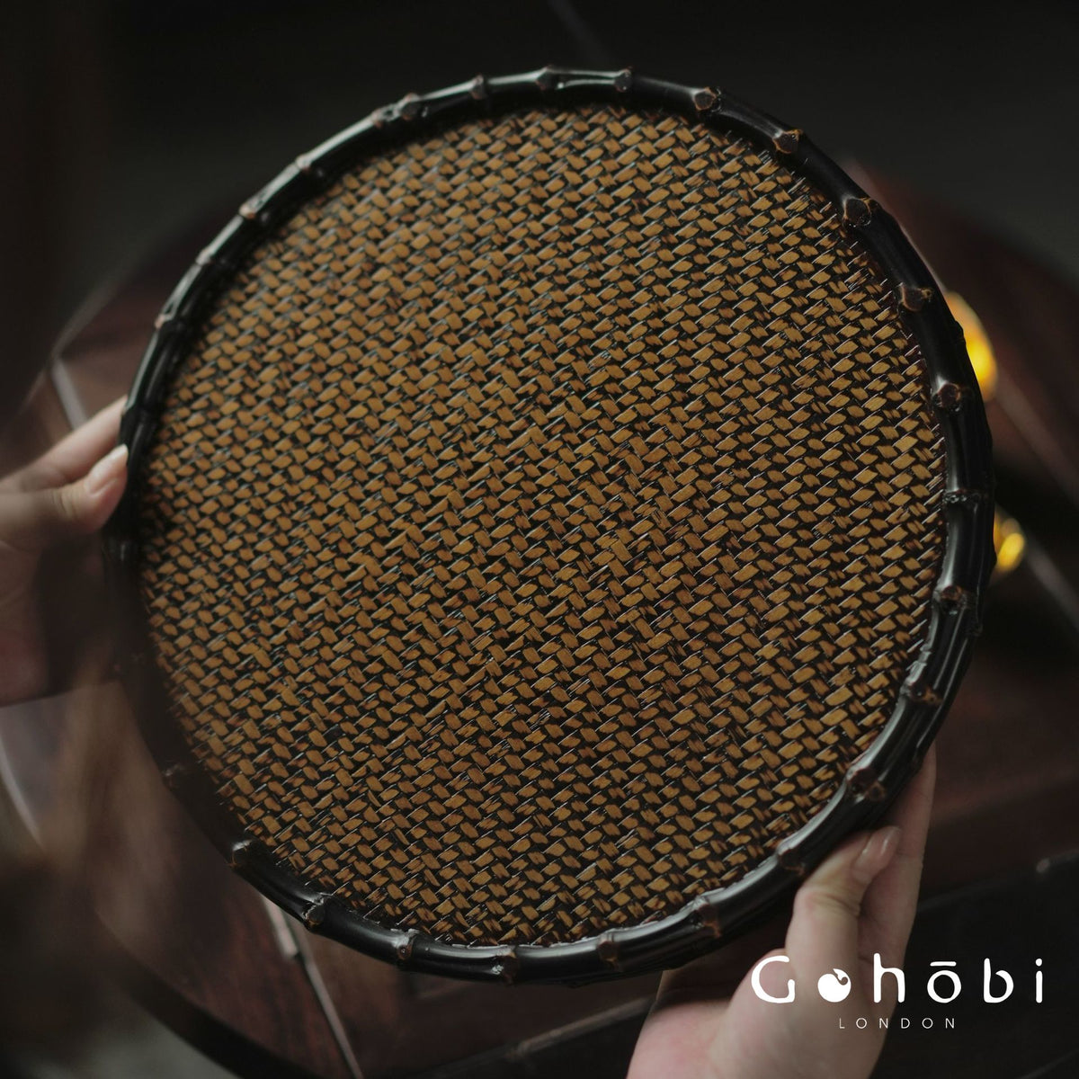 Retro Chinese bamboo Gohobi Retro Chinese Bamboo Tea Tray Mat