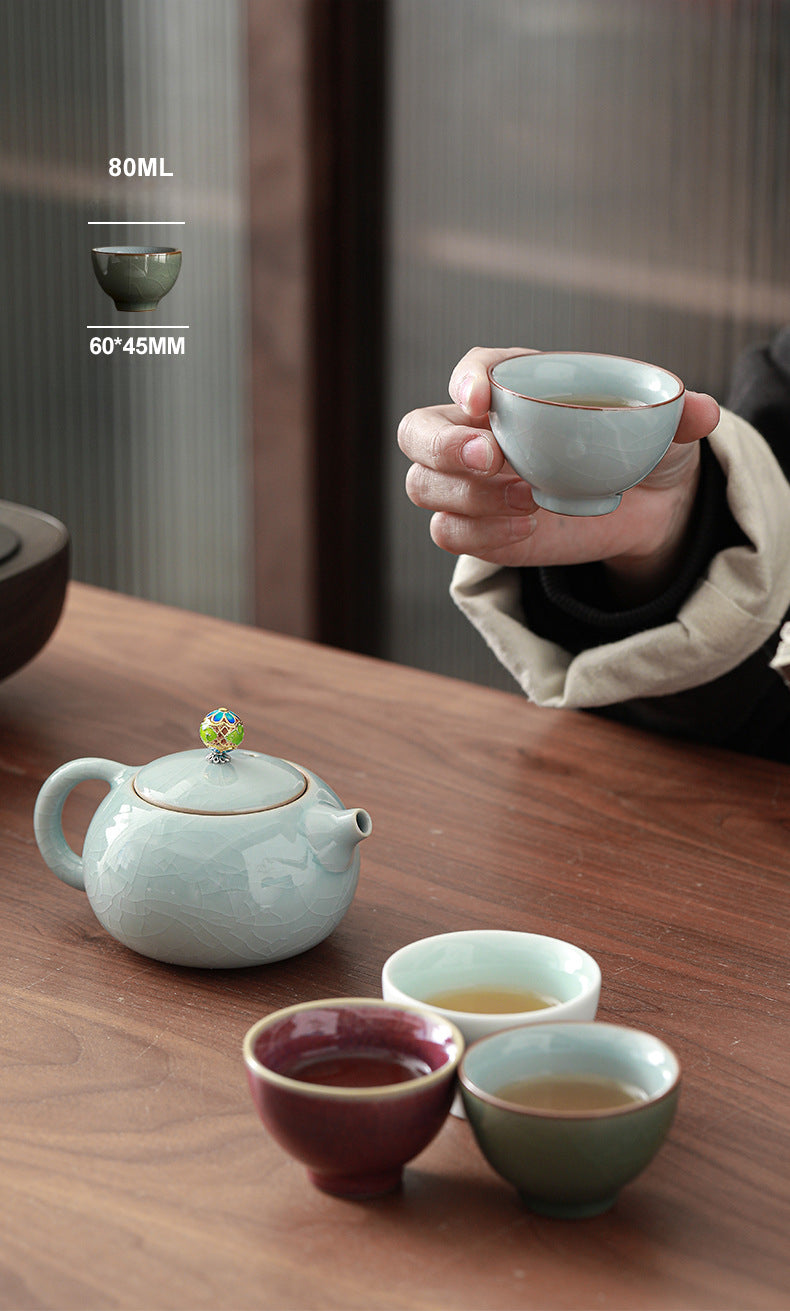 Coffret à thé avec théière et tasse à thé classique Gohobi