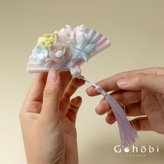 Gohobi Handmade Floral Incense Holder 008 - Jade Fan