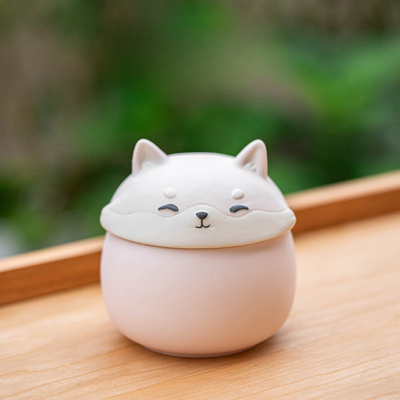Mini pot à thé de voyage portable Gohobi Shiba Inu Dog