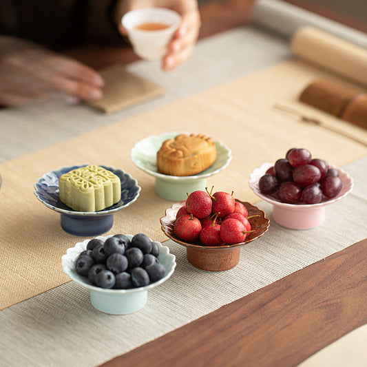 Gohobi Traditional Japanese Glazed Fruit Nuts Small Plate - Cloud 010