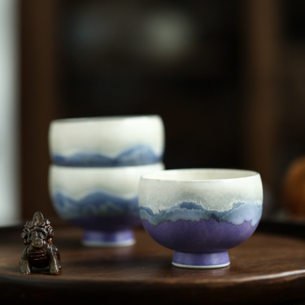 Tasse à thé en céramique faite à la main de Gohobi Spring Mountain