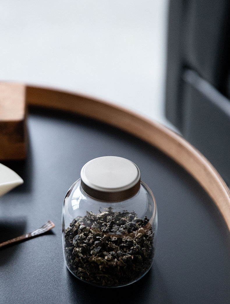 Bocal à thé en verre pour la maison Gohobi