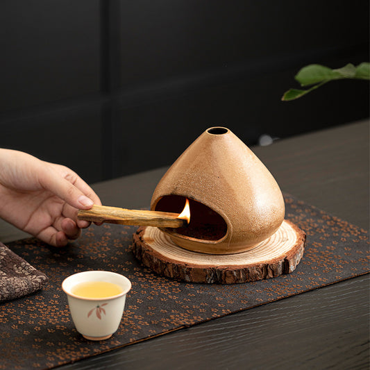 Gohobi Little Bean Ceramic Aromatherapy Fireplace Burner