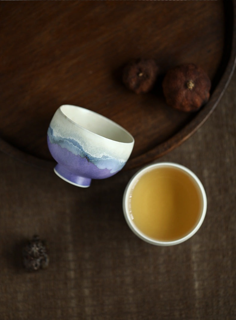 Tasse à thé en céramique faite à la main de Gohobi Spring Mountain