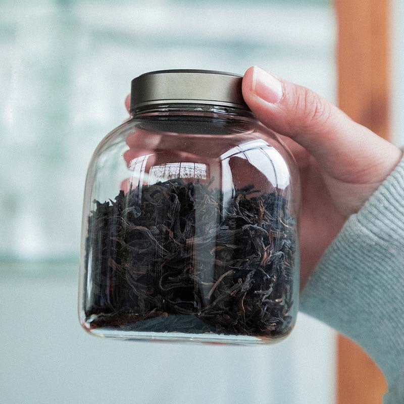 Bocal à thé en verre pour la maison Gohobi