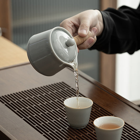 Gohobi Japanese Style Ice Grey Teapot 001