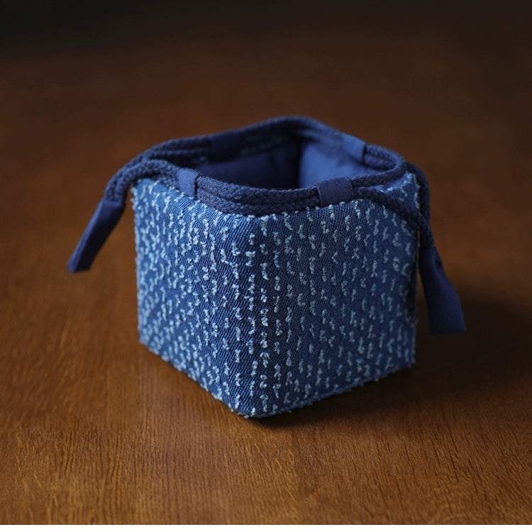 Gohobi Denim Small Teaware Storage Travel Bag Shifuku