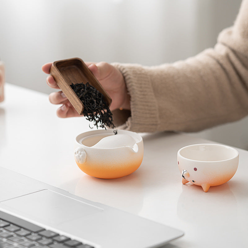 Ensemble théière et tasse à thé Gohobi Shiba Inu