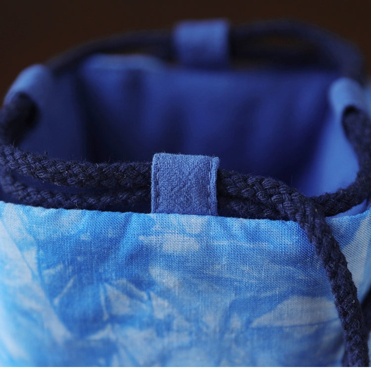 Sac de voyage de rangement pour théière en tissu teint Gohobi